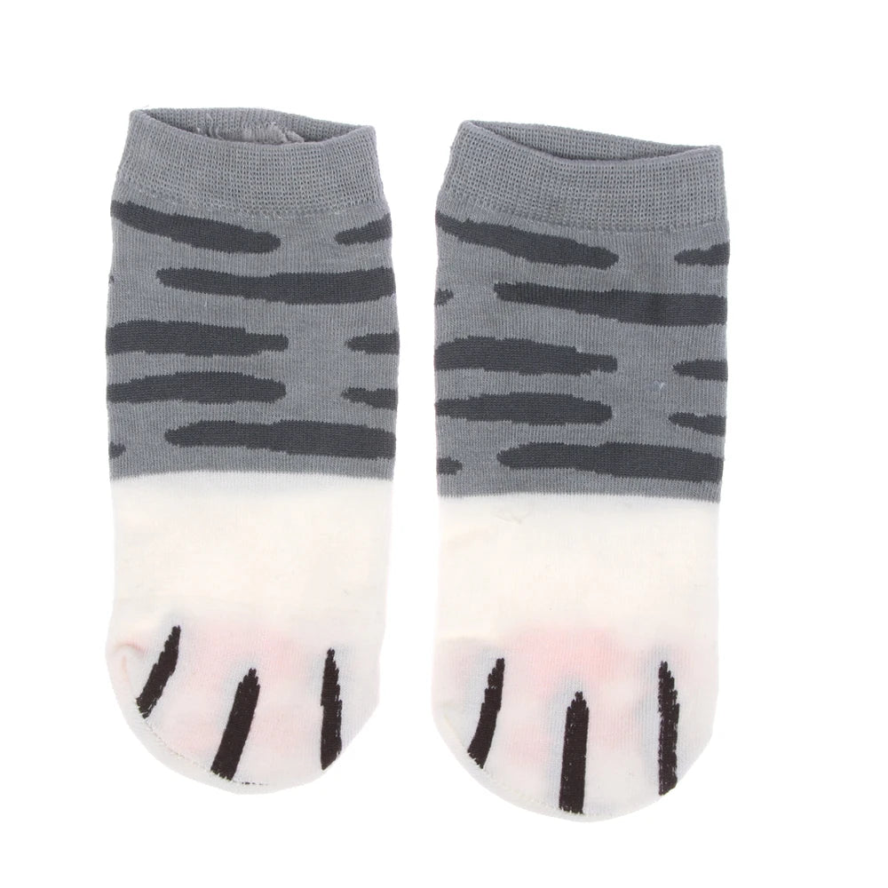 1 Pair Women Kawaii Cats Paw Kitty Claws Ankle Short Socks Beautiful Girls Socks High Quality Elastic Winter Cartoon Cute Socks