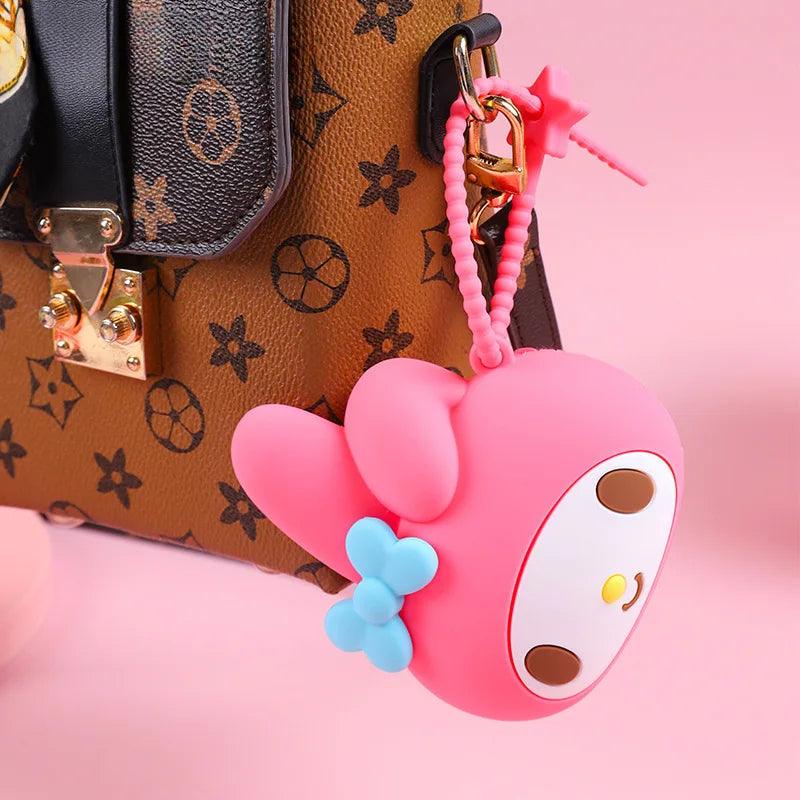 Wallet Kuromi Hello Kitty Cinnamoroll Waterproof Coin Purse Bluetooth Headset Bag Toy My Melody Pendant Girls Kids Gifts