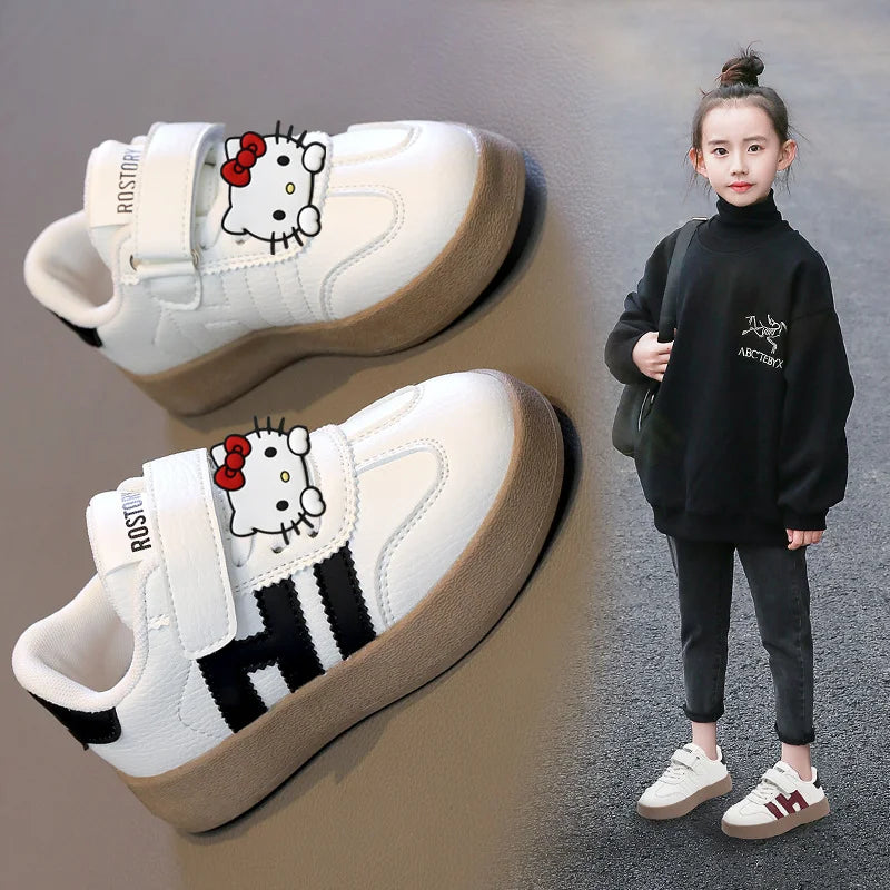 hello kitty sports shoes girls board shoes autumn and winter new casual shoes children and students Sneakers