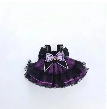 Anime Hello Kitty Kuromi Children's Dress CosPlay Academy Style Pleated Skirt Girl Princess Clothes Girl  Birthday Gift