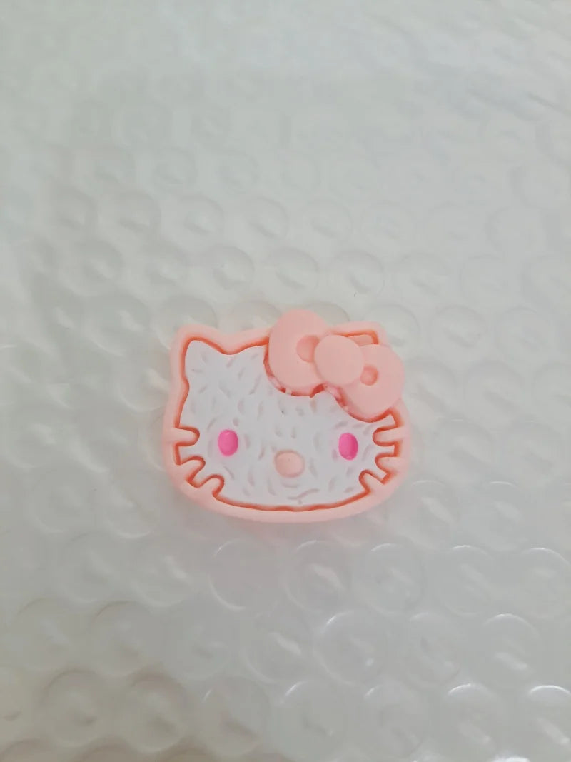 hello kitty cartoon cute bow cat resin diy jewelry mobile phone protective cover handmade patch material animation doll children