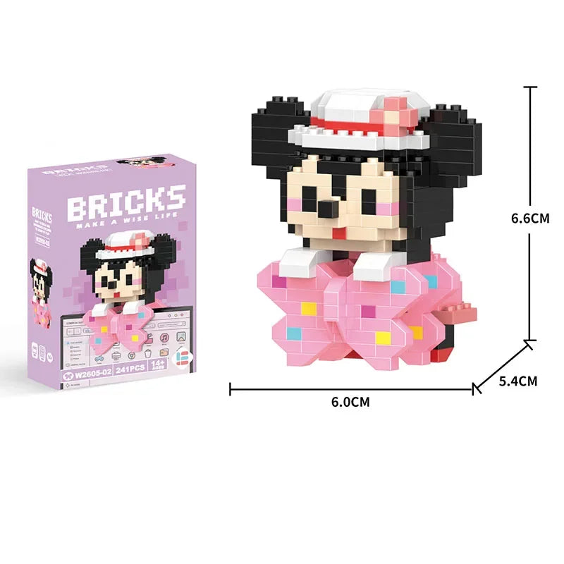 Hello Kitty Building Blocks Cartoon Character Melody Assembled Model building block Dolls Toys Children Gifts