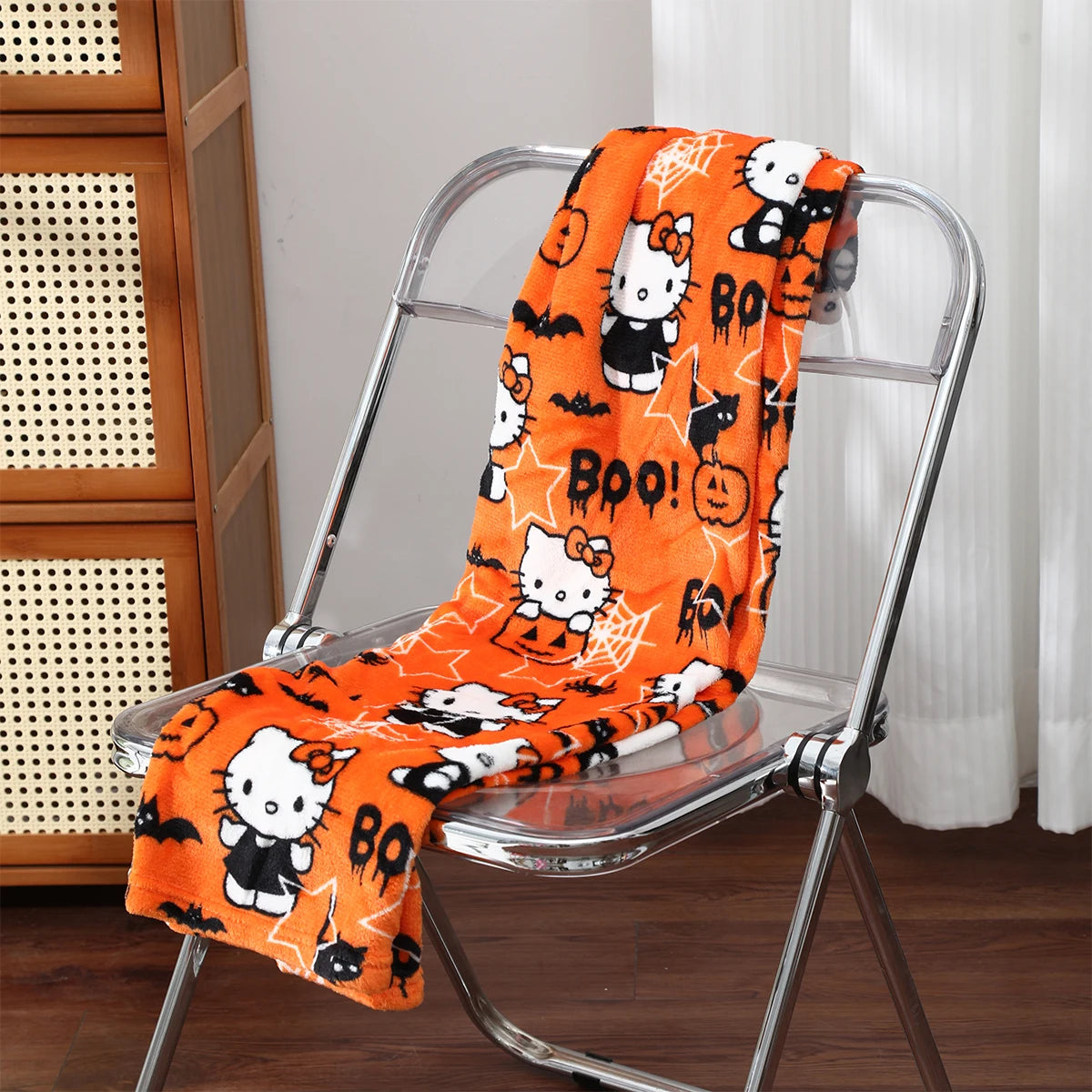 Halloween sanrio Cartoon clothing Christmas Children's Sleepy Pants Winter plush pants Hello Kitty Home Clothing Holiday gifts