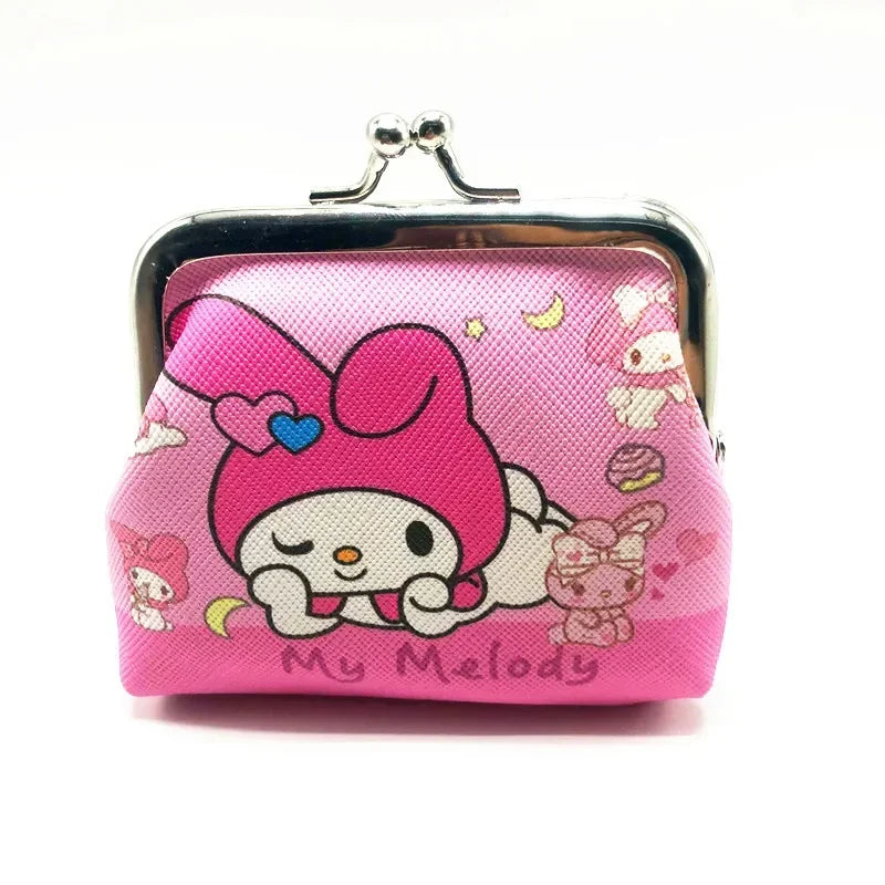 Hello Kitty Cartoon Coin Pouch Purse Creative Small Wallet My Melody Bags girls purse Kawaii Wallet Kid Purses