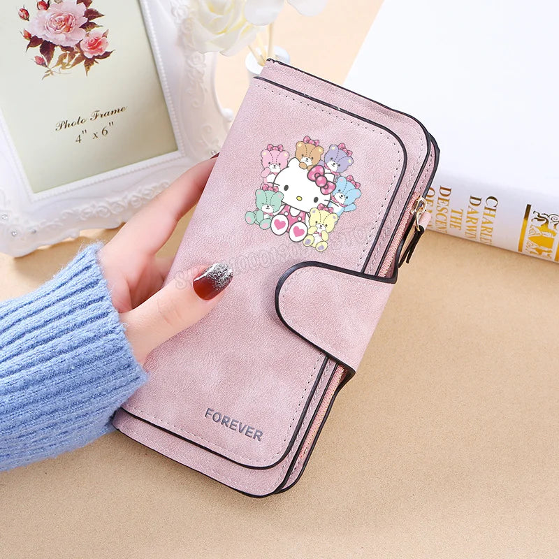 Hello Kitty Wallet Women Wallets Card Wallet Coin Wallet Women Bags for Women Purse ID Wallets Female Coin Purse Birthday Gift