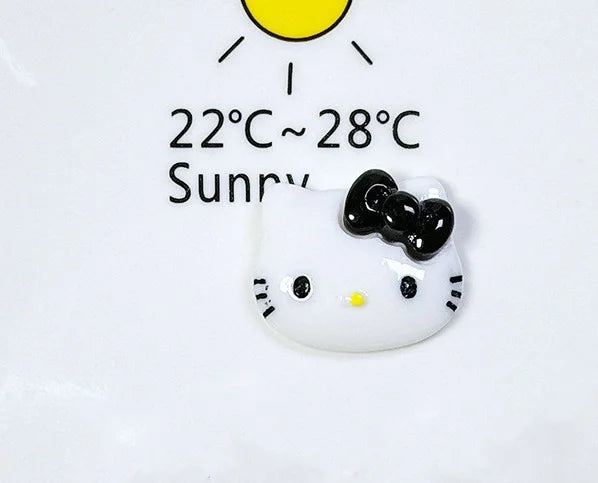 hello kitty cartoon cute bow cat resin diy jewelry mobile phone protective cover handmade patch material animation doll children