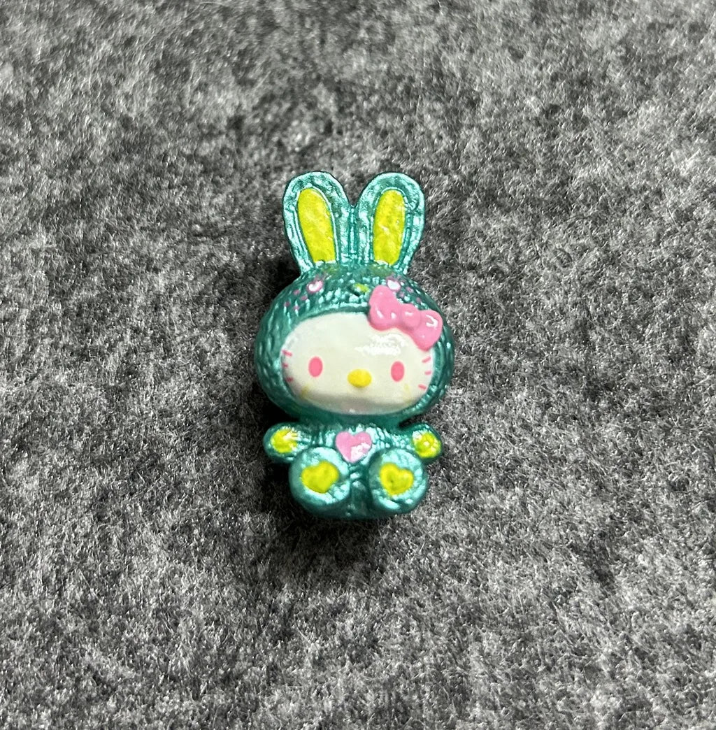 Anime Mini Hello Kitty Sitting Fluorescent Rabbit Pegasus DIY Patch Material Accessories Hairpin Accessories Doll Handmade Toys