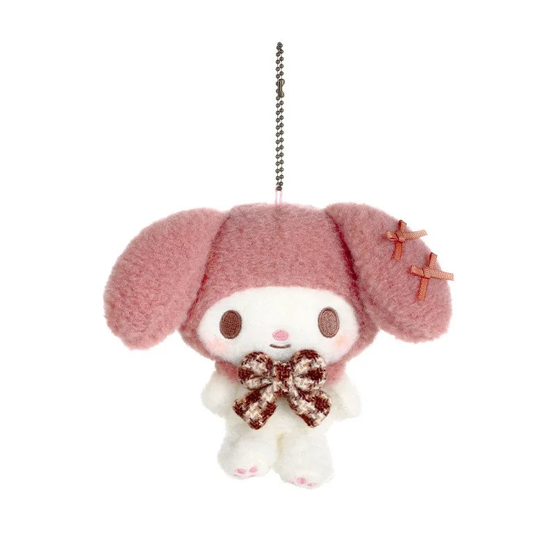 Kawaii Hello Kitty  Kuromi  Plush Doll Toys Pendant Cute Plush  Keychain Bag Pendant Christmas Gifts12CM