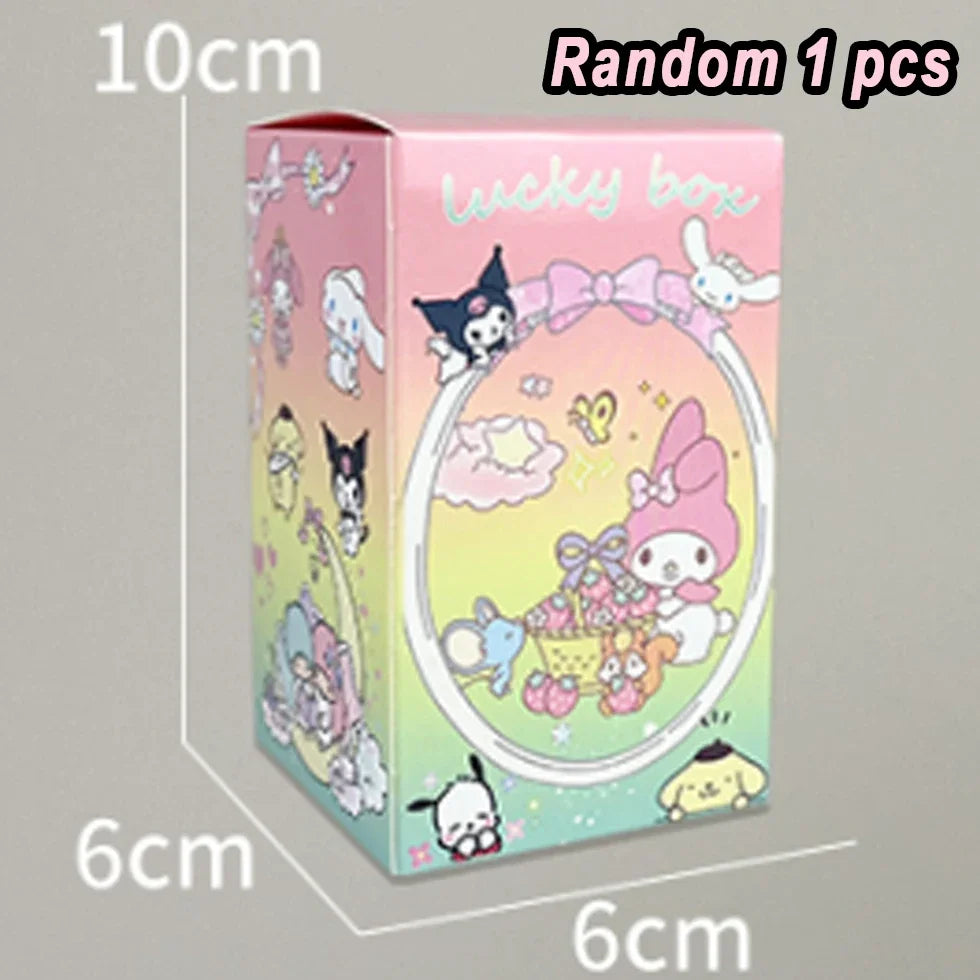 Blind Box Sleep Safely Hello Kitty MyMelody Kuromi Pachacco Pompompurin Children's Toy Birthday Gift Christmas Decoration