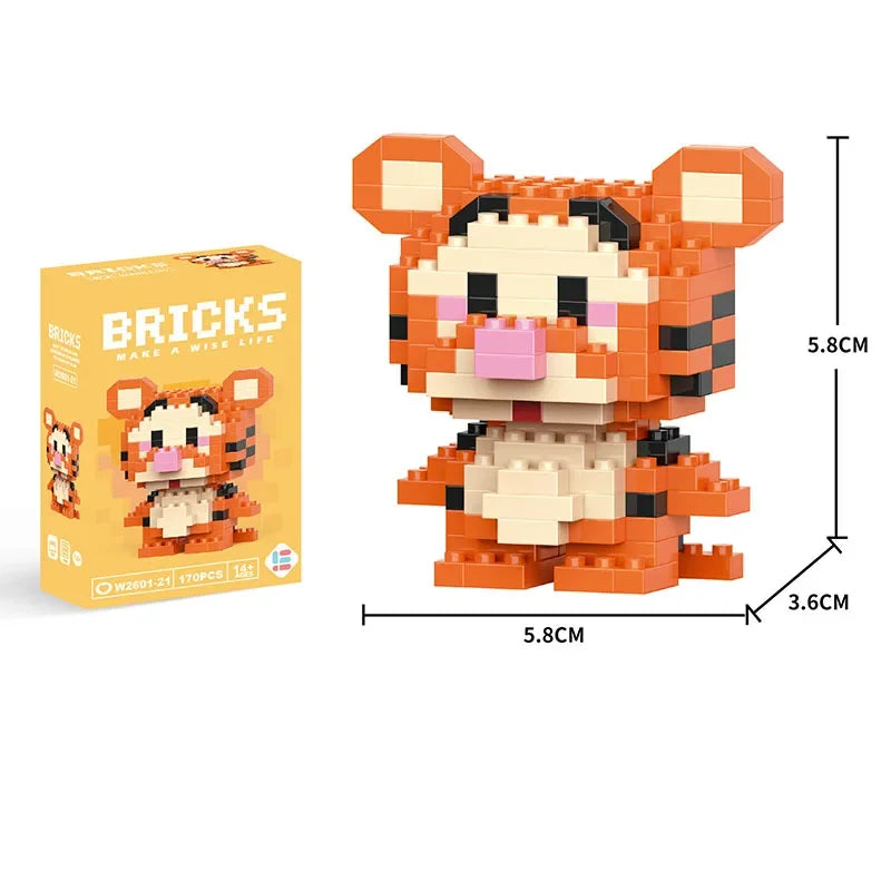 Hello Kitty Building Blocks Cartoon Character Melody Assembled Model building block Dolls Toys Children Gifts