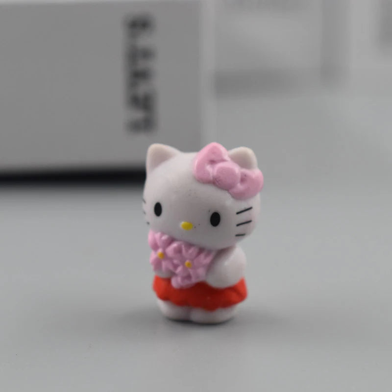 Kawaii Hello Kitty Toys Keyring Anime Cute Dress Up Gachupin Doll Y2K Keychain Pendant Accessories Gift