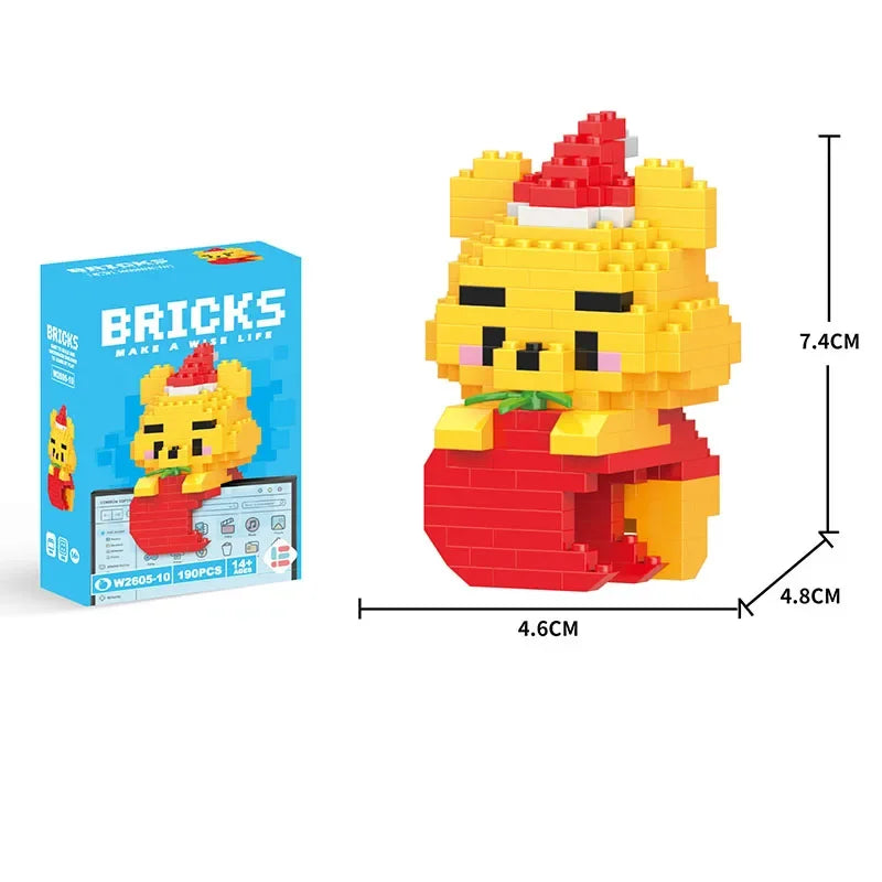 Hello Kitty Building Blocks Cartoon Character Melody Assembled Model building block Dolls Toys Children Gifts