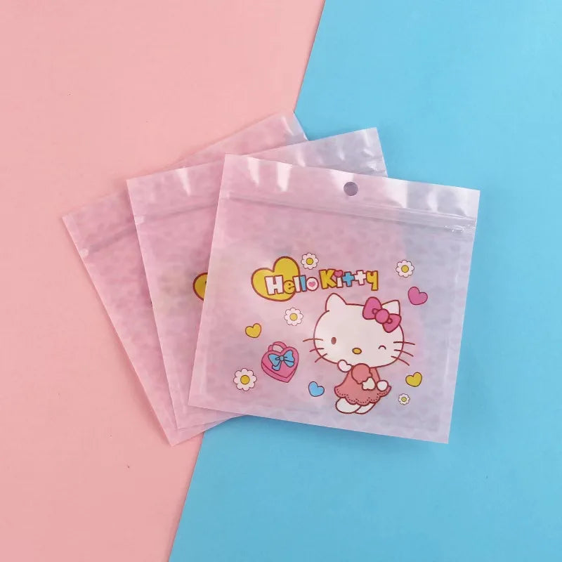 hello kitty my melody cartoon kuromi ziplock bag candy snack packaging bag storage sealed bag gift wholesale