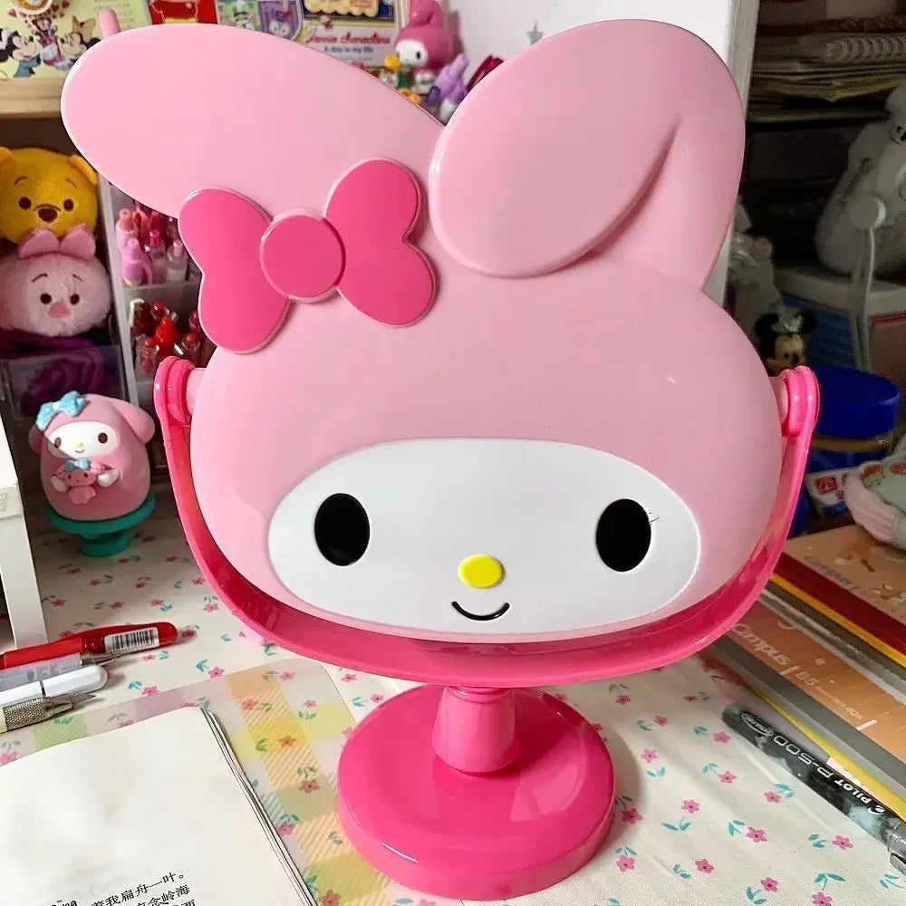 cartoon My melody Hello kitty anime vanity mirror flip tall cute decoration table decoration makeup mirror kawaii new