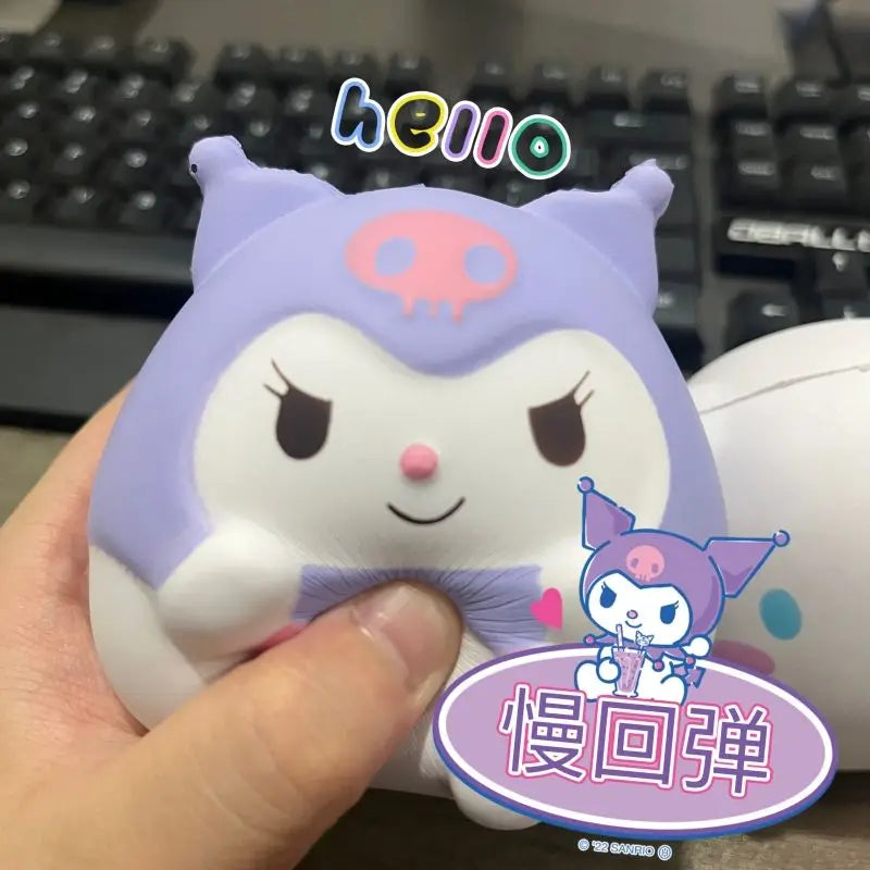 Hello Kitty Toys Kawaii Melody Kuromi Cinnamoroll Stress Relief Fidget Toys Spotify Premium Squishy Hand Pinch Toy Gift