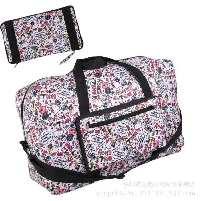 hello kitty handbag foldable luggage bag waterproof My Melody cartoon large travel storage bag messenger shoulder bag