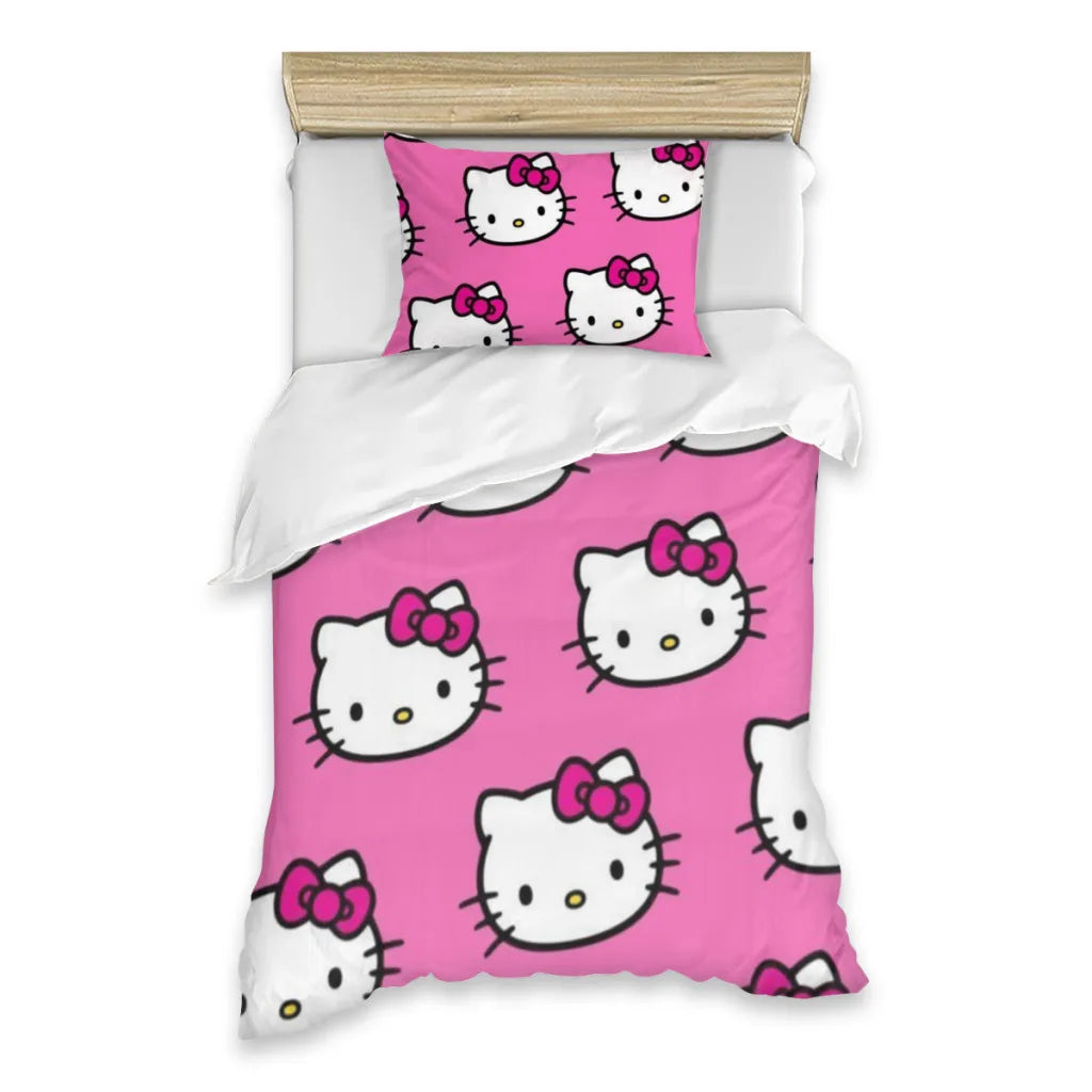 Hello Kitty Single Bed Sheets Set  Complete Case Single Linen Quilt Cover