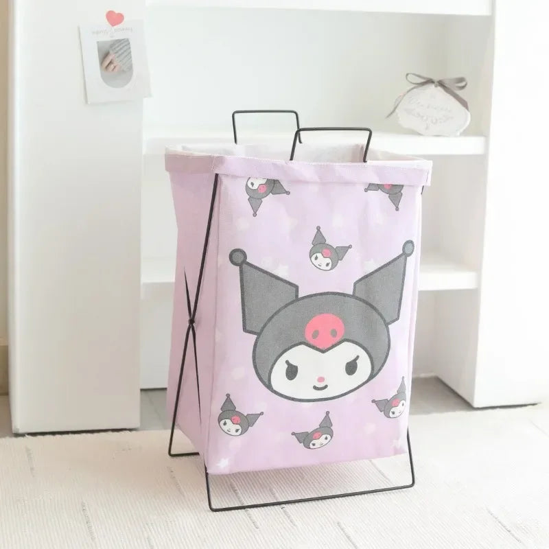 Hello Kitty Dirty Clothes Basket Storage Basket Large Capacity Dormitory Household Foldable Waterproof Dirty Clothes Basket