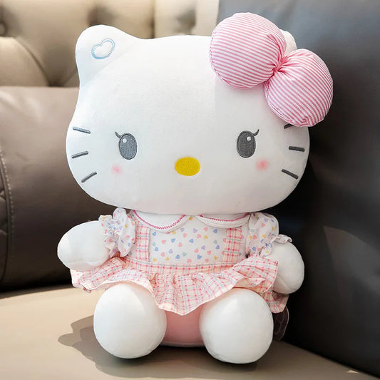 Hello Kitty Anime Hello Kitty Stuffed Toys Plushier Soft Pillow Birthday Gifts For Girls Kawaii Hello Kitty Plush Dolls