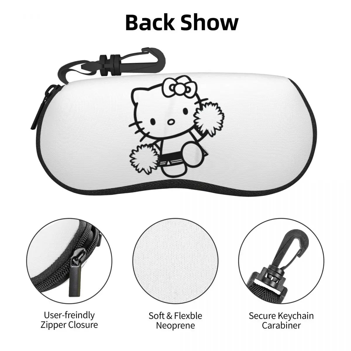 Hello Kitty Cheerleader Squad Team School Glasses Case New Box Japanese Cartoon Glasses Storage Box Protector Sunglasses Box