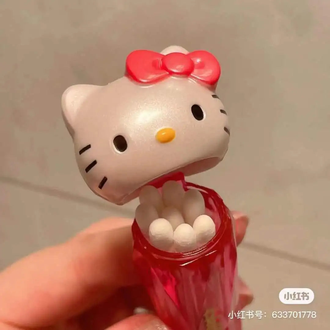 Hello Kitty Portable Toothpick Holder Cute Mini Cartoon Travel Cotton Swab Storage Box Small Container For Girls Gift