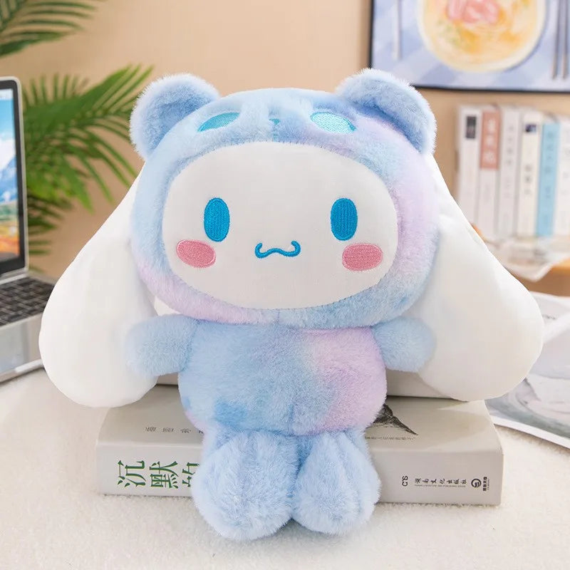 Kawaii 25CM Plush Dolls Kuromi Hello Kitty Melody Cinnamoroll Plush Soft Stuffed Animals Dolls Plushie Pillow Xmas Gifts