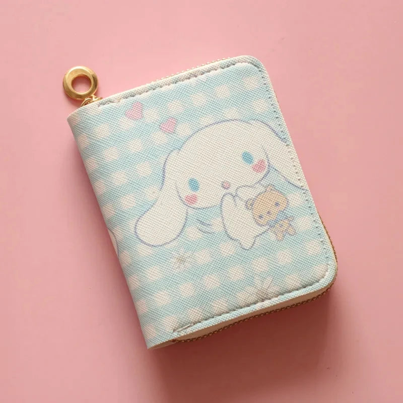 Cute Wallet Hello Kitty Coin Purse Kawaii Leather Card Holder Women Pu Casual Money Card Bag Kids Birthday Gift for Girls