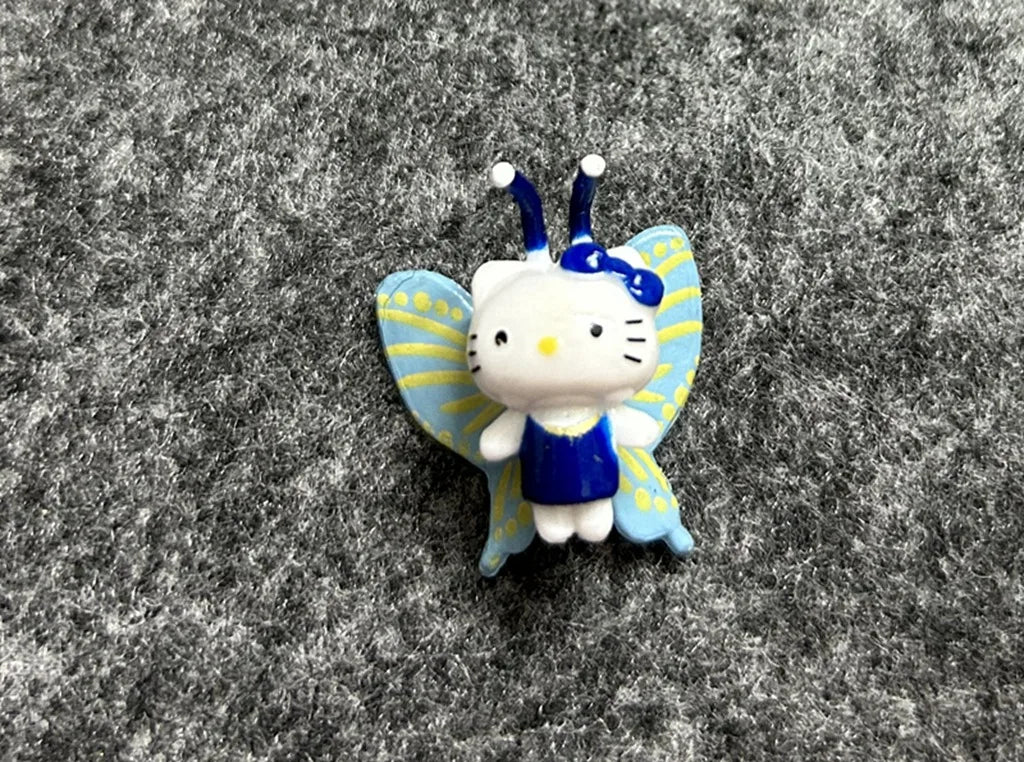 Anime Mini Hello Kitty Sitting Fluorescent Rabbit Pegasus DIY Patch Material Accessories Hairpin Accessories Doll Handmade Toys