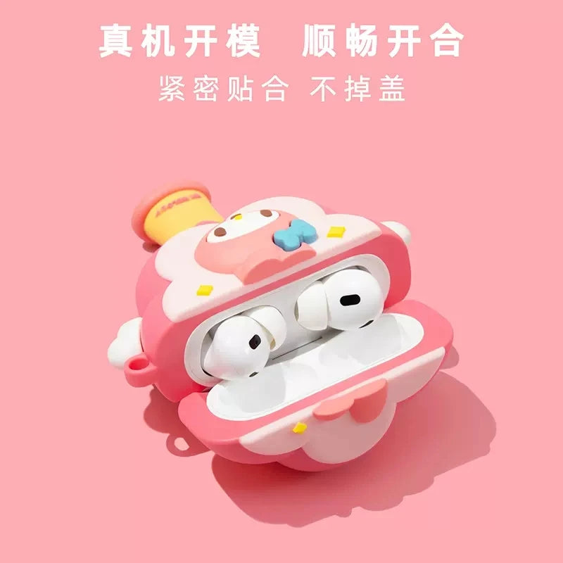 Magic Wand Hello Kitty My Melody Kuromi For Airpods 1 2 3 Pro Pro 2 Silicone Earphone Case Accessories Cover