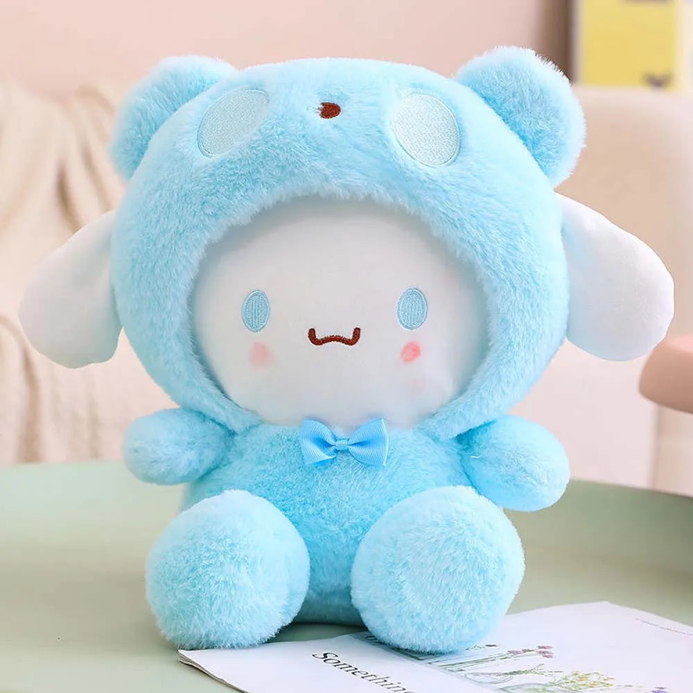 25Cm Kawaii Plush Doll Toy Cute Hello Kitty Cinnamoroll My Melody Kuromi Pochacco Lovely Anime peluche Toys Gift For Kids