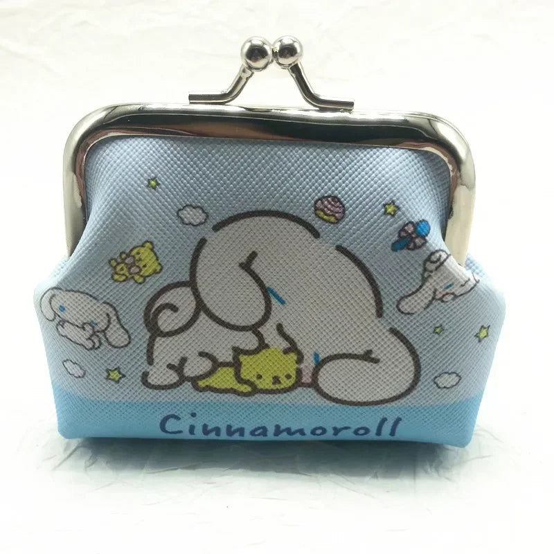 Hello Kitty Cartoon Coin Pouch Purse Creative Small Wallet My Melody Bags girls purse Kawaii Wallet Kid Purses