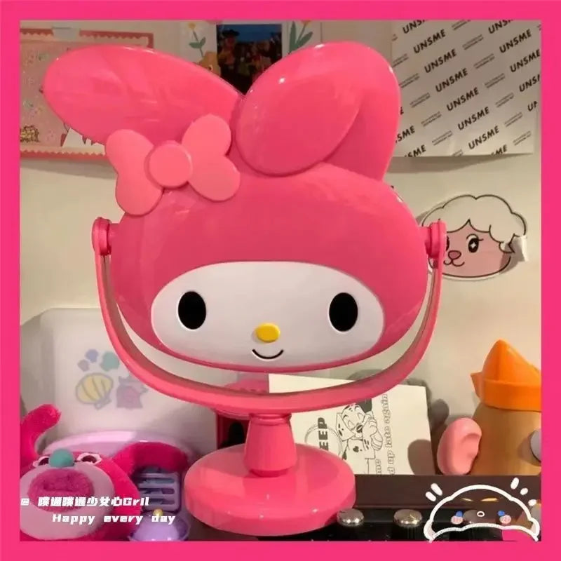 cartoon My melody Hello kitty anime vanity mirror flip tall cute decoration table decoration makeup mirror kawaii new