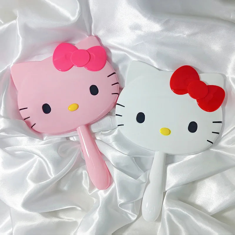 Hello Kitty Creative Cartoon Cute Princess Makeup Mirror Girl Heart In Desktop Small Table Mirror Female Student