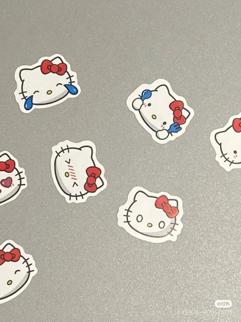 500pcs Hello Kitty Cute Stickers Cartoon Anime Stationery Art Supplies Party Envelope Sealing Decor Toys Baby Shower Party Gift