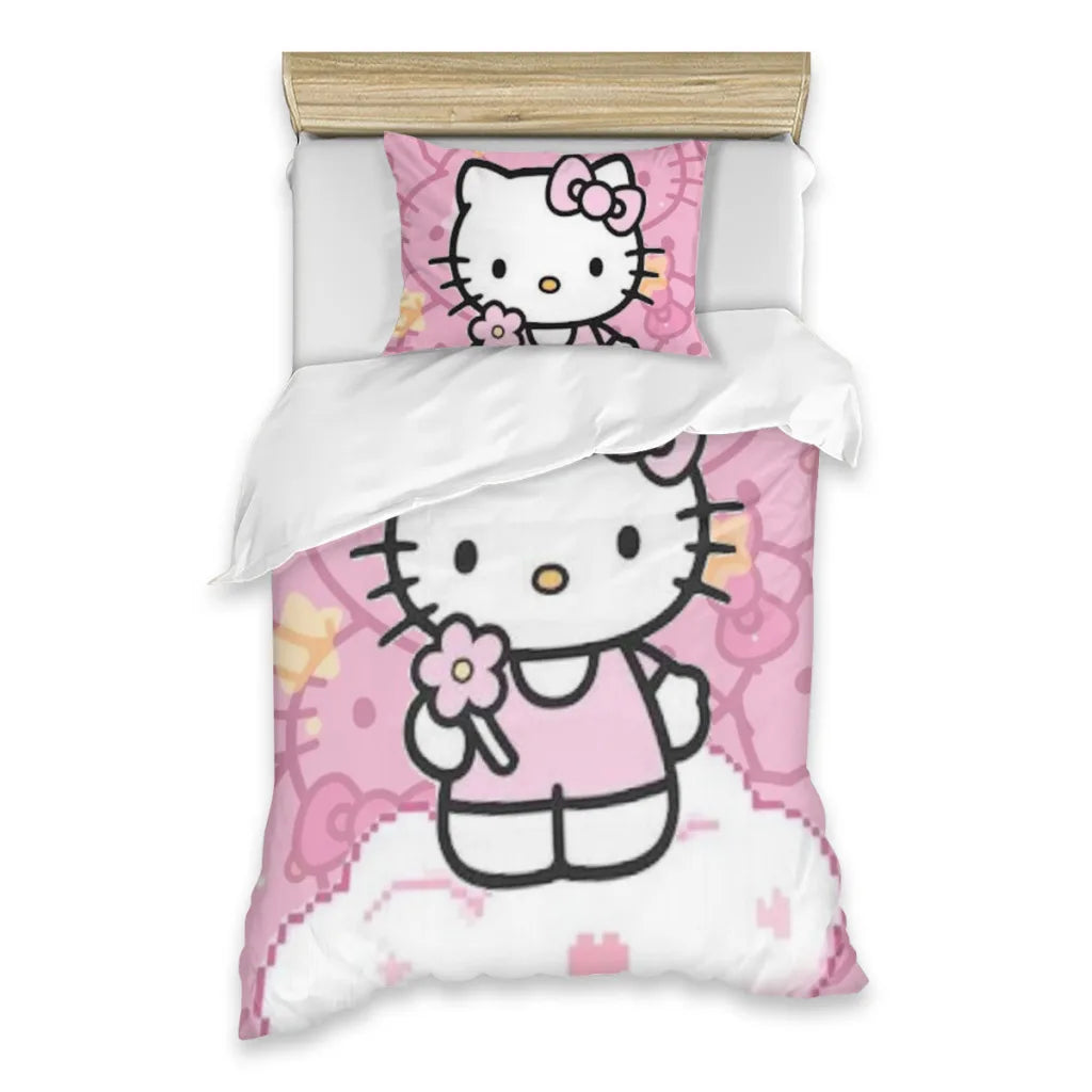 Hello Kitty Single Bed Sheets Set  Complete Case Single Linen Quilt Cover