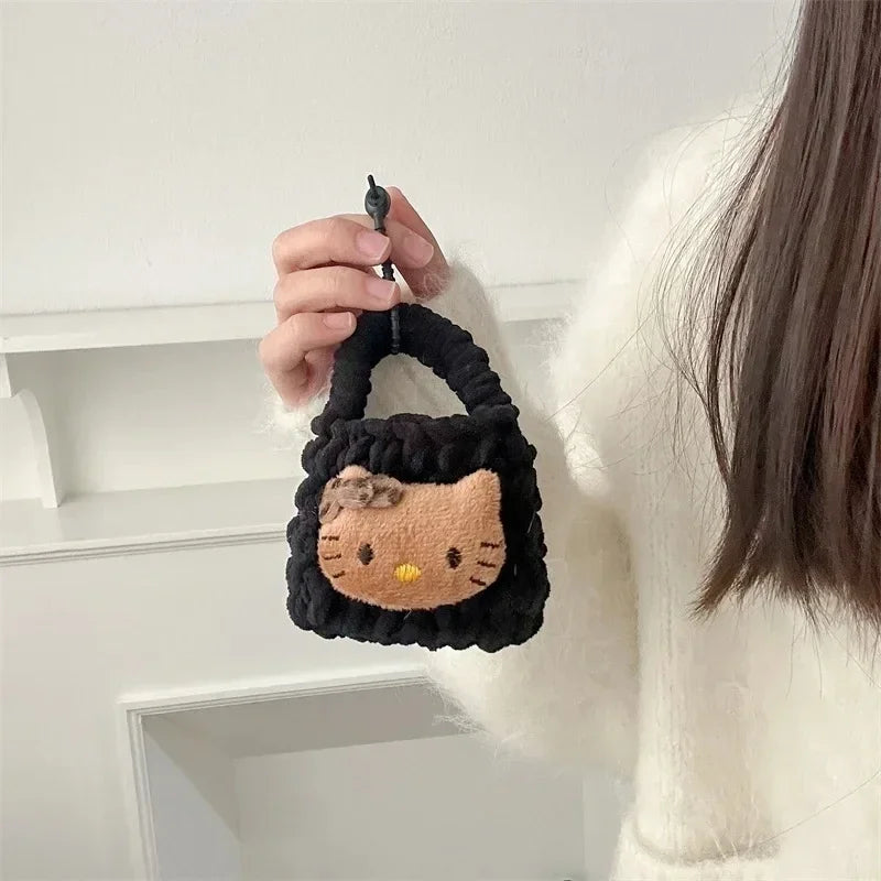 Hello Kitty Anime Toys Wallet Women Bags Cute Children Coin Purse Kawaii Girls Headphone Bag Fashion Kids Birthday Gifts