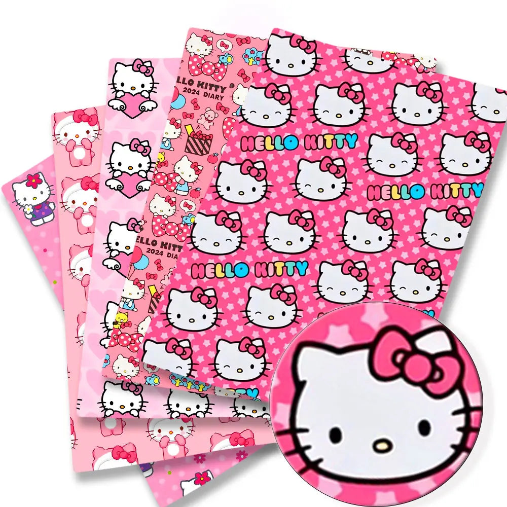 Hello Kitty 140x50CM Cartoon cotton fabric Patchwork Tissue Kid Home Textile Sewing Doll Dress Curtain Polyester cotton Fabric