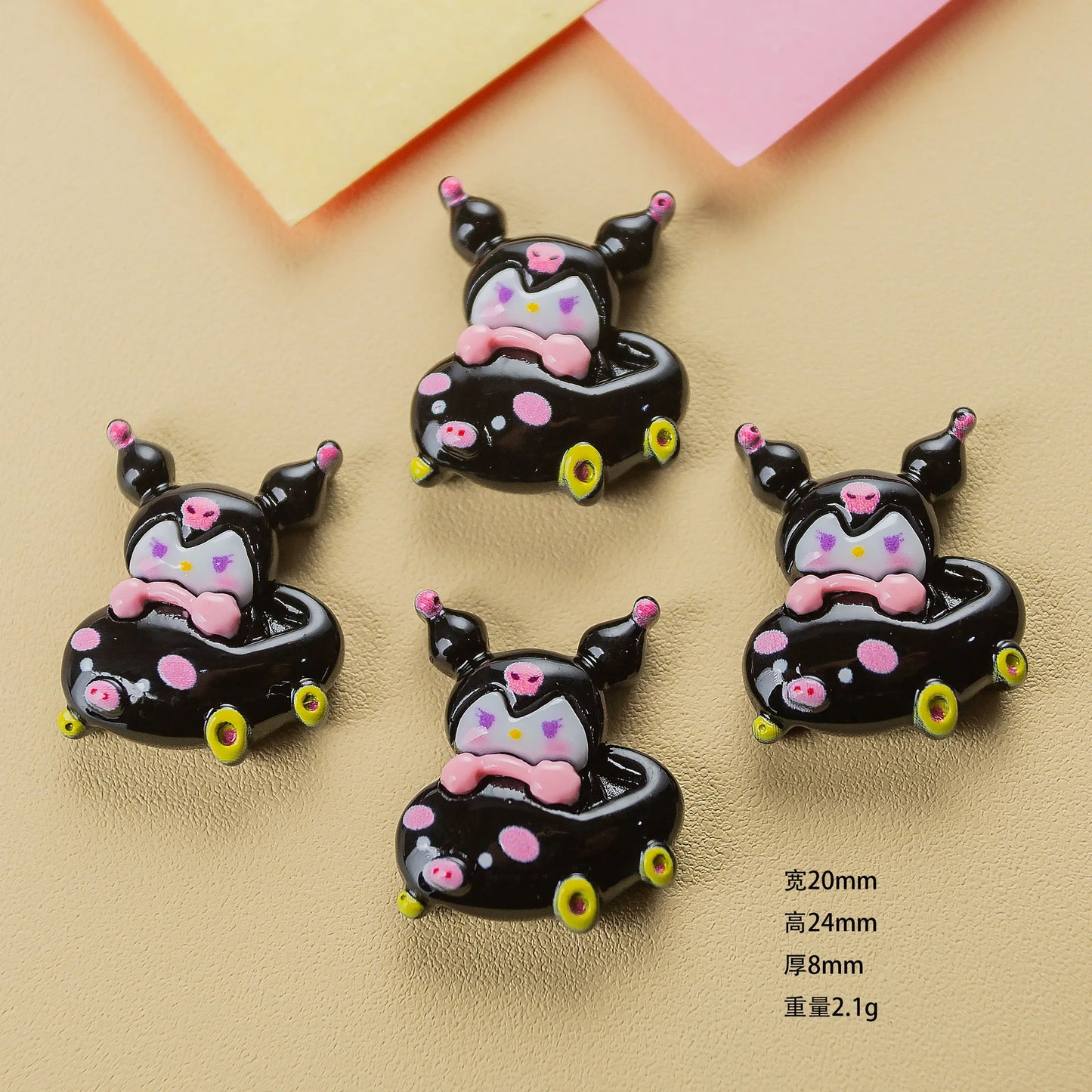 10pcs Hello Kitty Cartoon Resin Flatback Cabochon for Diy Jewelry Making Crafts Supplies Scrampbooking Embellishment Accessories