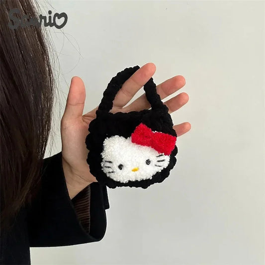 Hello Kitty Anime Toys Wallet Women Bags Cute Children Coin Purse Kawaii Girls Headphone Bag Fashion Kids Birthday Gifts