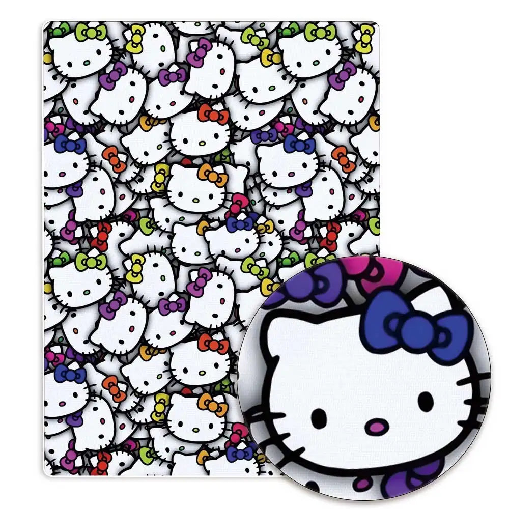 Hello Kitty 140x50CM Cartoon cotton fabric Patchwork Tissue Kid Home Textile Sewing Doll Dress Curtain Polyester cotton Fabric