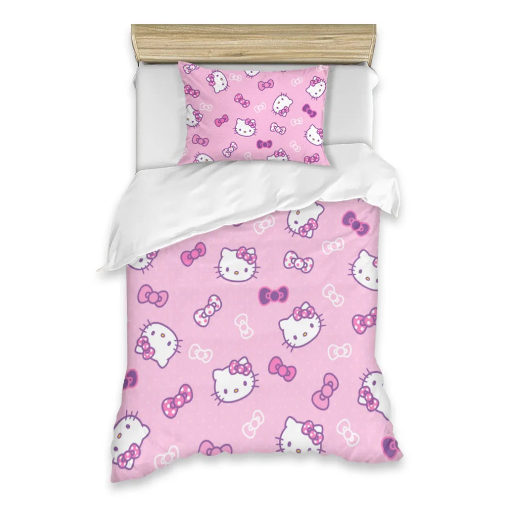 Hello Kitty Single Bed Sheets Set  Complete Case Single Linen Quilt Cover