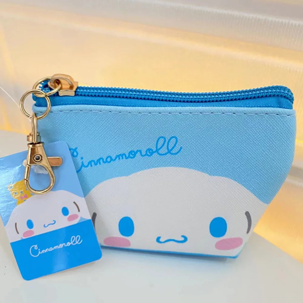 Keychain Purse Portable Cartoon Pouch Mini Waterproof Coin Pocket Key Earphone Storage Bag ID Card Holder Backpack Pendant