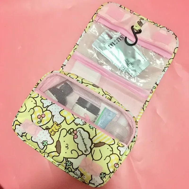 Hello kitty handbag Cinnamoroll Melody cartoon hanging wash bag cosmetic bag multi-functional storage bag