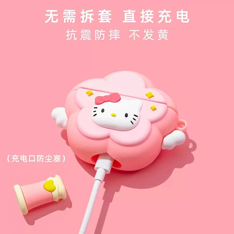 Magic Wand Hello Kitty My Melody Kuromi For Airpods 1 2 3 Pro Pro 2 Silicone Earphone Case Accessories Cover