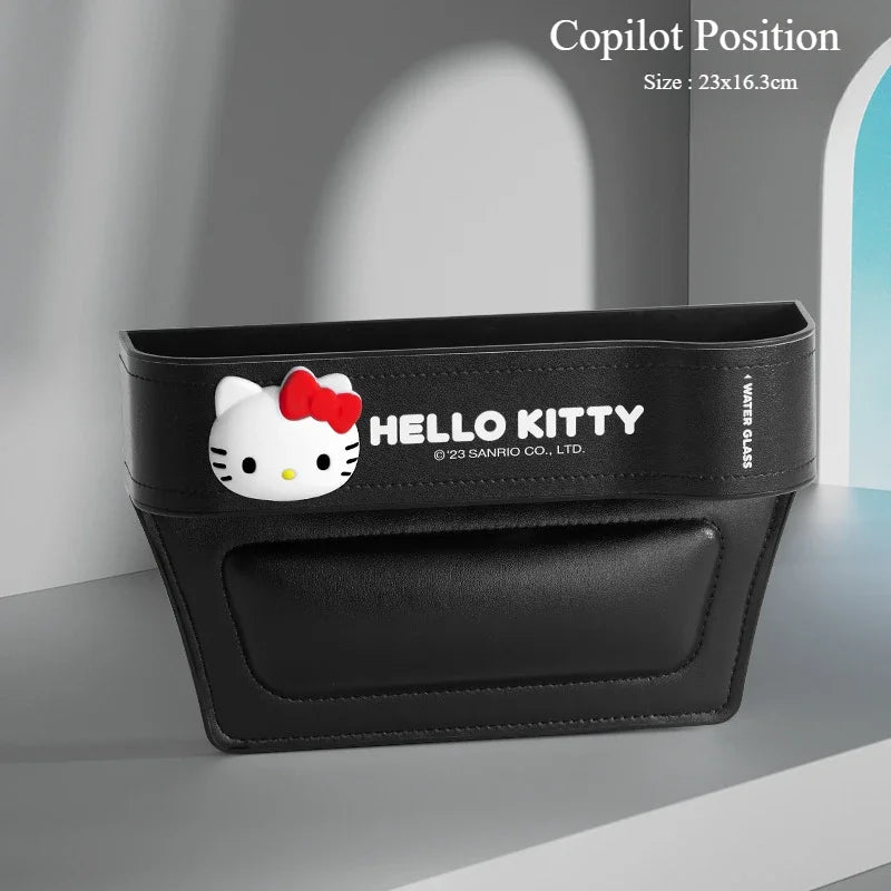 Hello Kitty Car Crevice Storage Box Multifunctional Cartoon Car Seat Clip Organizer Kawaii Sanrio Seat Gap Filler Organizer