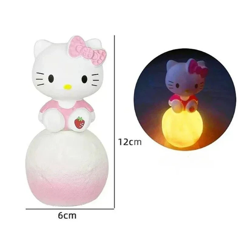 Hello Kitty Night Light Luminous Children's Toy Bedside Lamp Anime Cartoon Kuromi Cinnamoroll Cute Children's Gift Gift