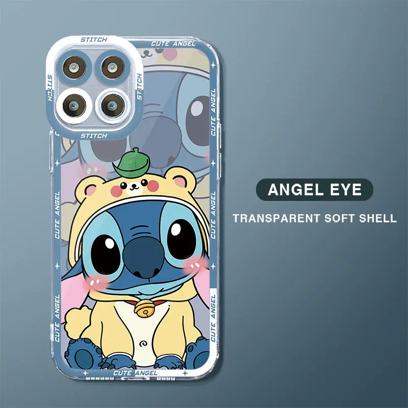 Case For Huawei Honor X8 4G X8a X9a 5G 90 Lite Angel Eye Funda Bumper TPU Phone Cover Clear Silicone Shell Stitch Angel Cute