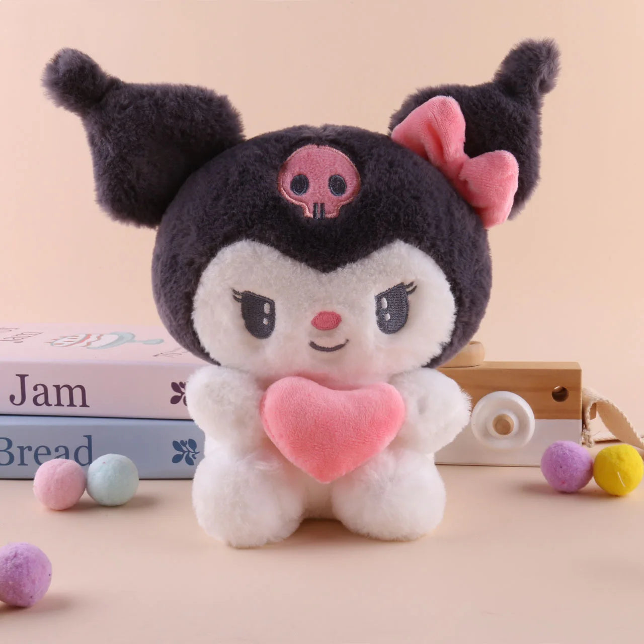 22cm Hello Kitty Kuromi Pillow KT Plush Toy Girls Soft Stuffed Animal Toys Heart My Melody Cinnamoroll Stuff Doll Gifts