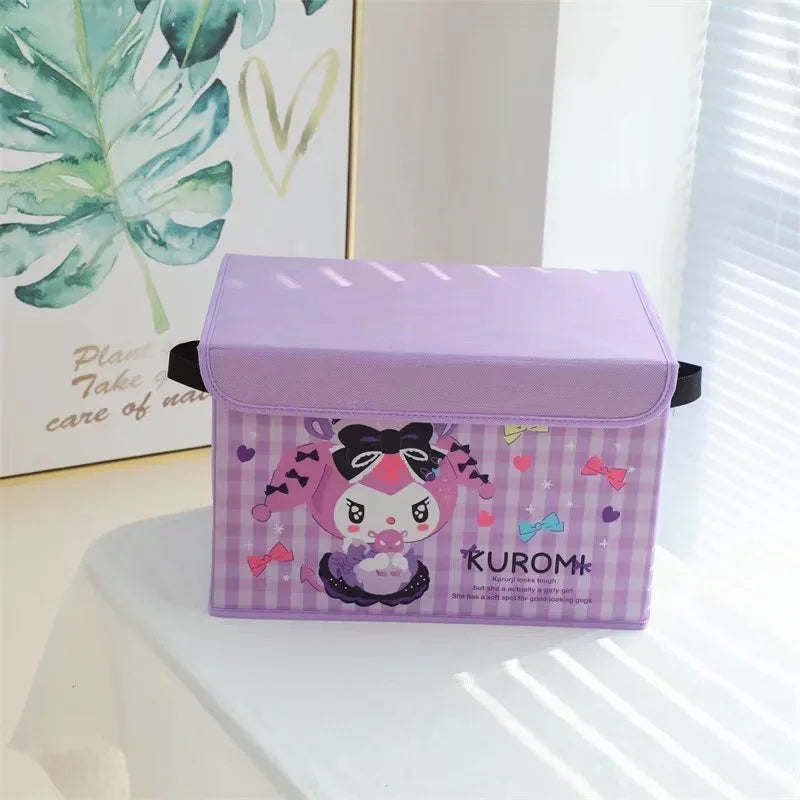 Hello Kitty Dirty Clothes Basket Storage Basket Large Capacity Dormitory Household Foldable Waterproof Dirty Clothes Basket