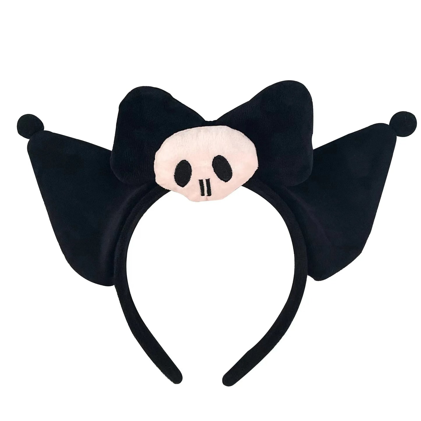 Anime Sanrio Headband Kuromi My Melody Cinnamoroll Cute Lolita Plushie Hair Accessories Halloween Series Kid Toys Doll Girl Gift